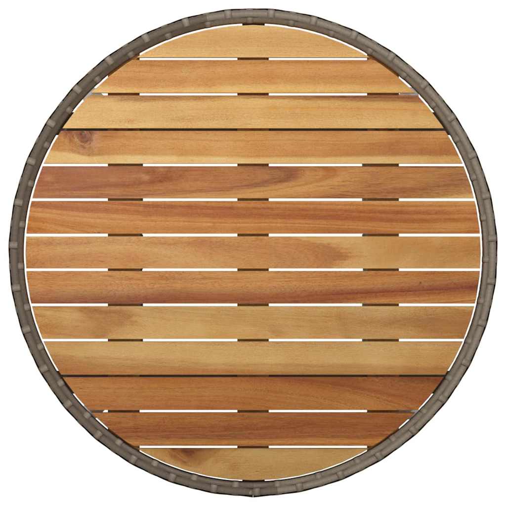 Tuin eettafelset 3 pcs Grijs poly rattan is nu te koop bij PeponiXL, paradijselijk wonen!