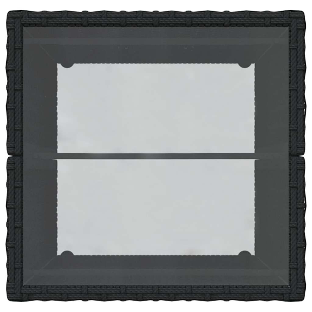 Tuin Bistro Set 3 pcs Zwart poly rattan is nu te koop bij PeponiXL, paradijselijk wonen!