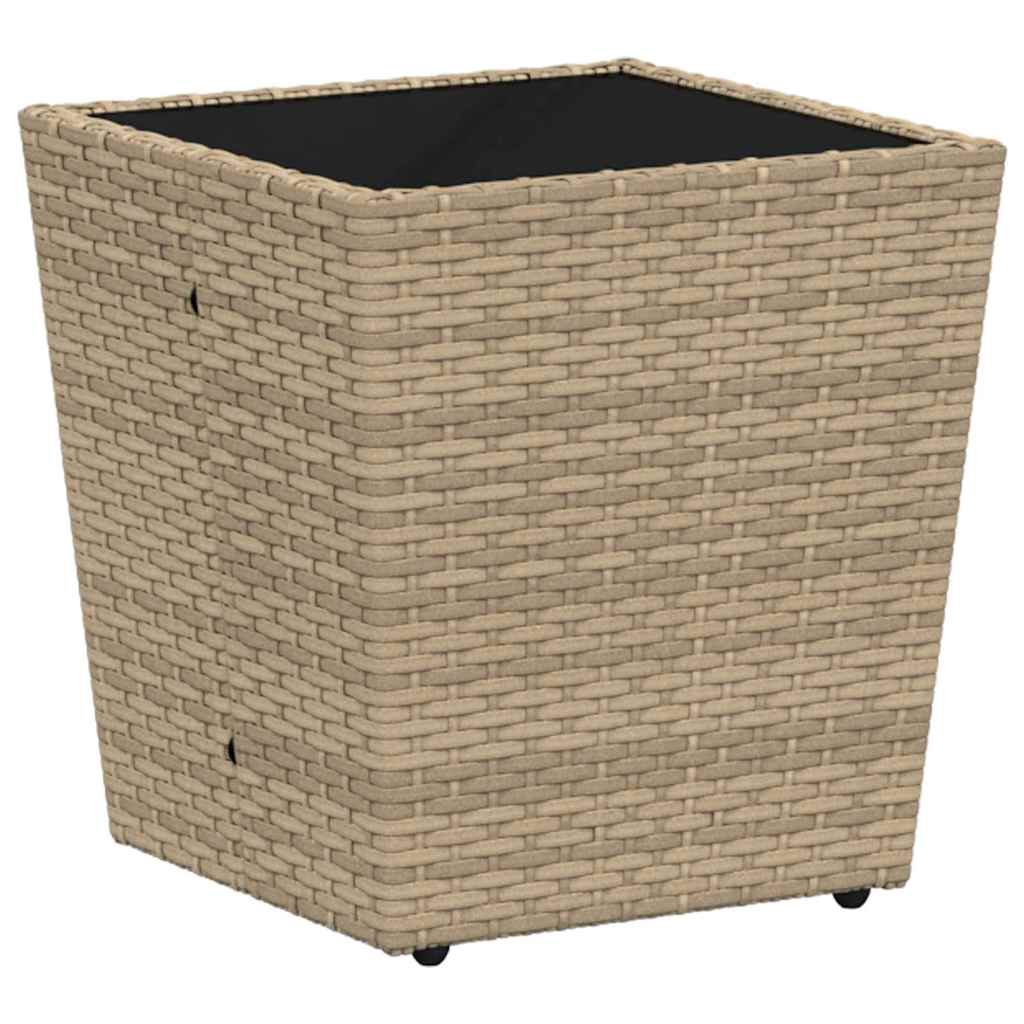 Tuin Bistro Set 3 pcs Beige poly rattan is nu te koop bij PeponiXL, paradijselijk wonen!