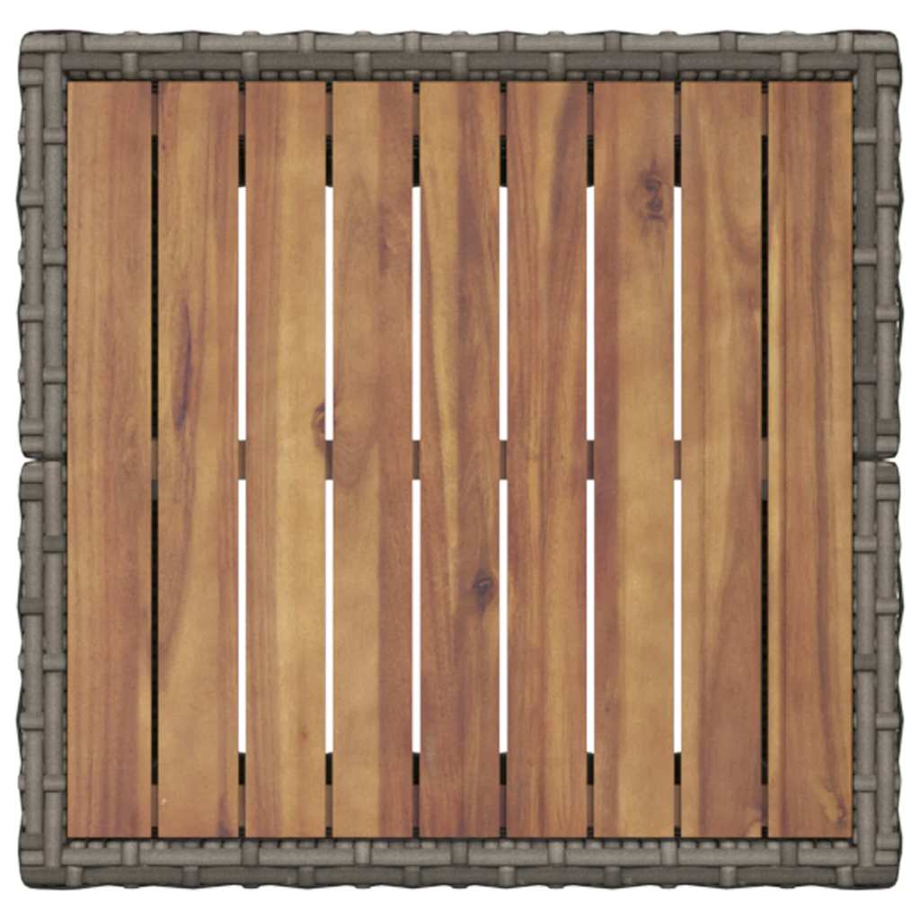 Tuin Bistro Set 3 pcs Grijs poly rattan is nu te koop bij PeponiXL, paradijselijk wonen!