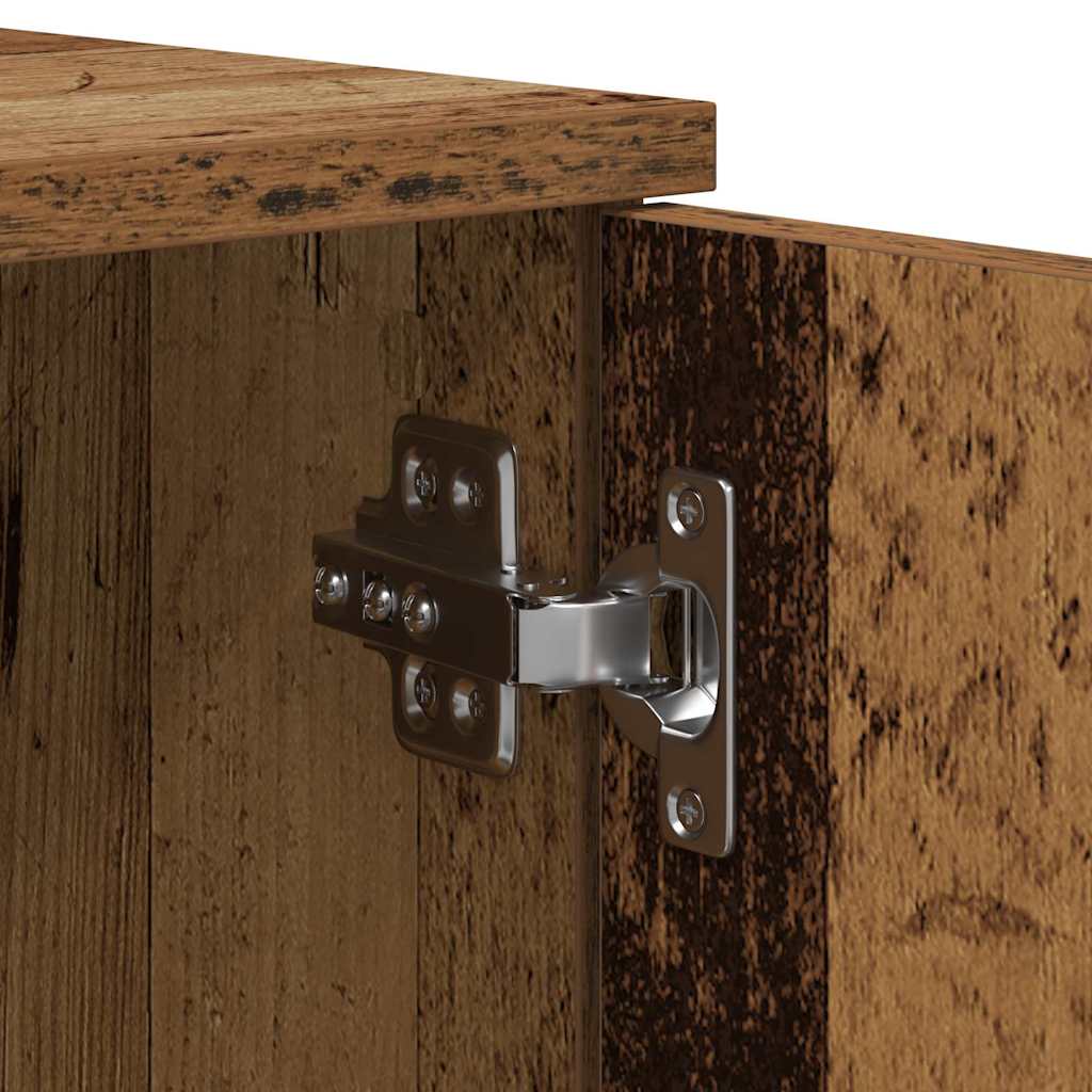 Bedframe met lade met opslag Oud Hout 90 x 200 cm Bewerkt hout is nu te koop bij PeponiXL, paradijselijk wonen!