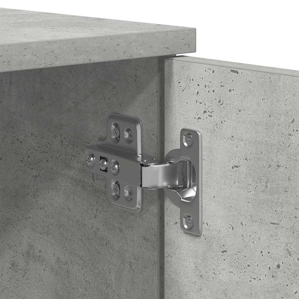 Bedframe met lade Beton Grijs 80 x 200 cm Bewerkt hout is nu te koop bij PeponiXL, paradijselijk wonen!