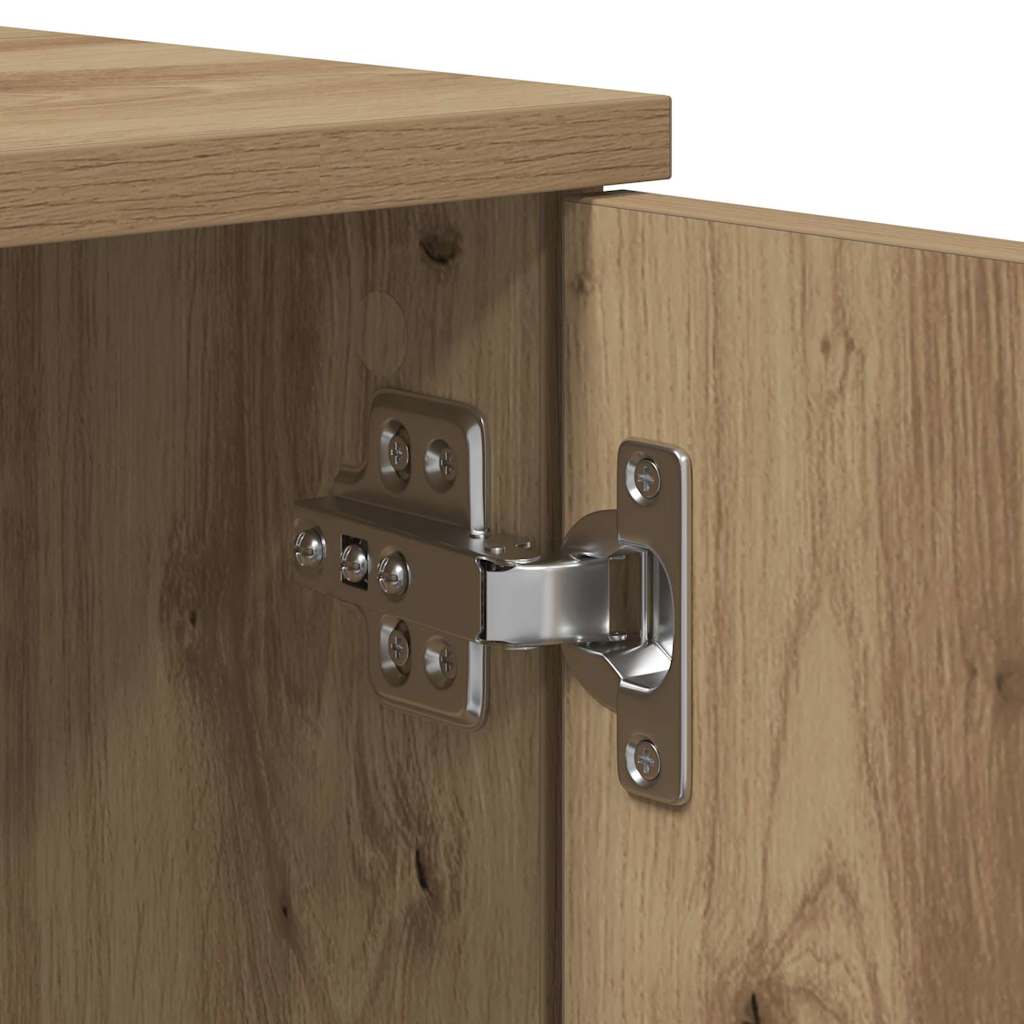 Bedframe met lade Artisan Eiken 80 x 200 cm Bewerkt hout is nu te koop bij PeponiXL, paradijselijk wonen!