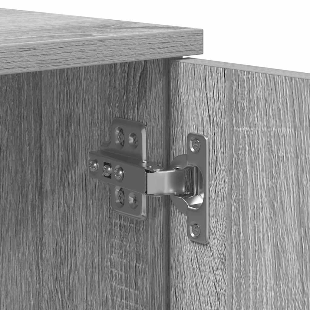 Bedframe met lade Grijs Sonoma 90 x 190 cm Bewerkt hout is nu te koop bij PeponiXL, paradijselijk wonen!