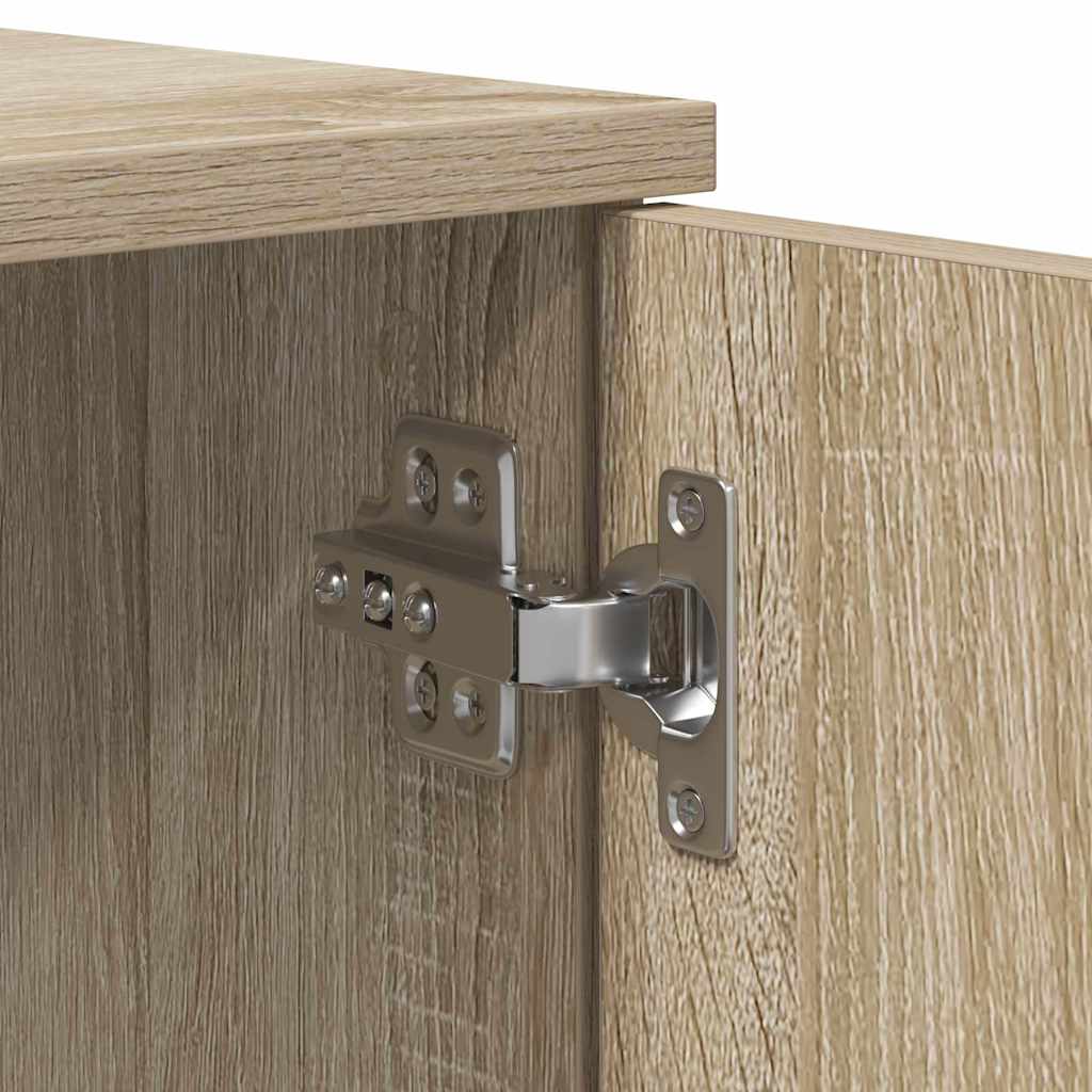 Bedframe met lade Sonoma Eiken 70 x 190 cm Bewerkt hout is nu te koop bij PeponiXL, paradijselijk wonen!