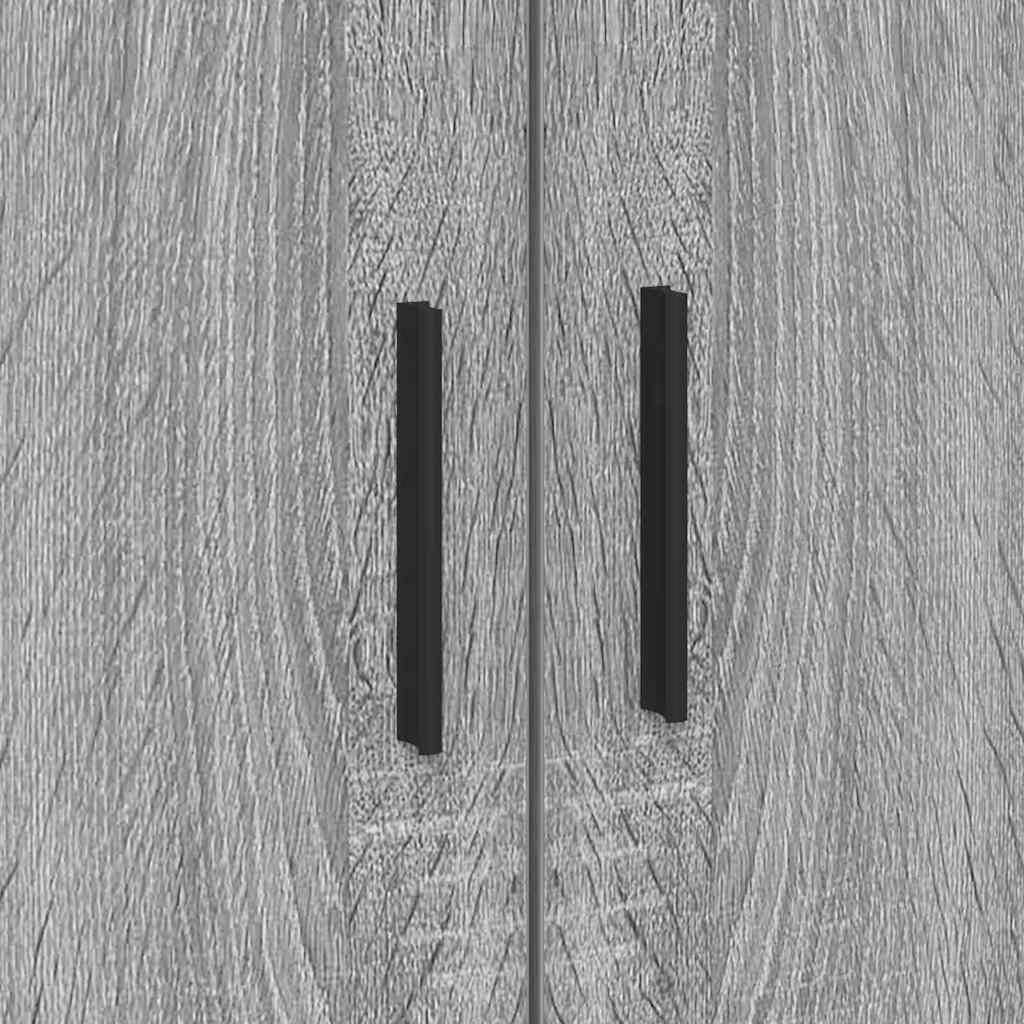 Bedframe met lade Grijs Sonoma 70 x 190 cm Bewerkt hout is nu te koop bij PeponiXL, paradijselijk wonen!