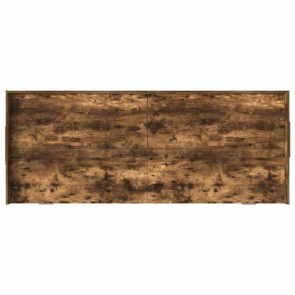 Bedframe met lade Gerookt eiken 98.5 x 200 cm Bewerkt hout is nu te koop bij PeponiXL, paradijselijk wonen!