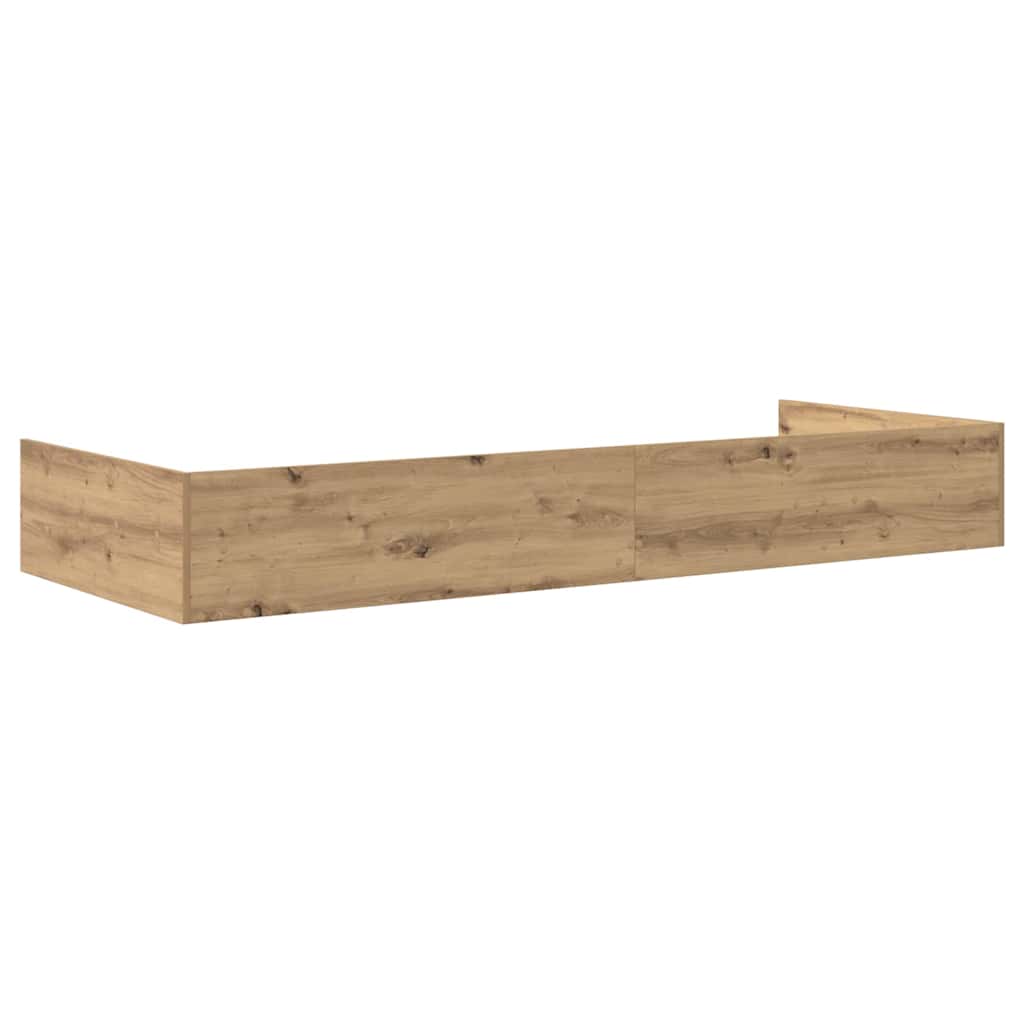 Bedframe met lade Artisan Eiken 98.5 x 200 cm Bewerkt hout is nu te koop bij PeponiXL, paradijselijk wonen!