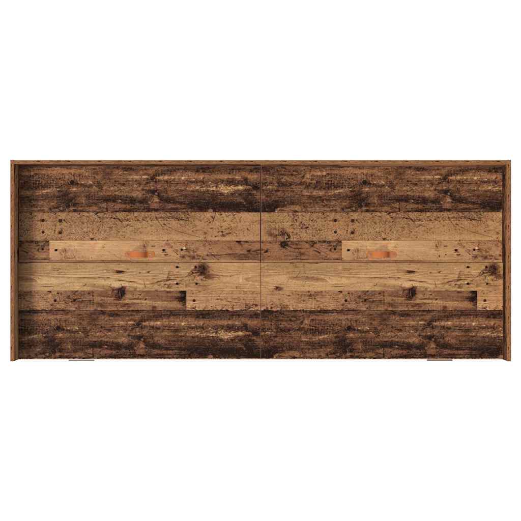 Bedframe met hoofdeinde Oud Hout 90 x 200 cm Bewerkt hout is nu te koop bij PeponiXL, paradijselijk wonen!
