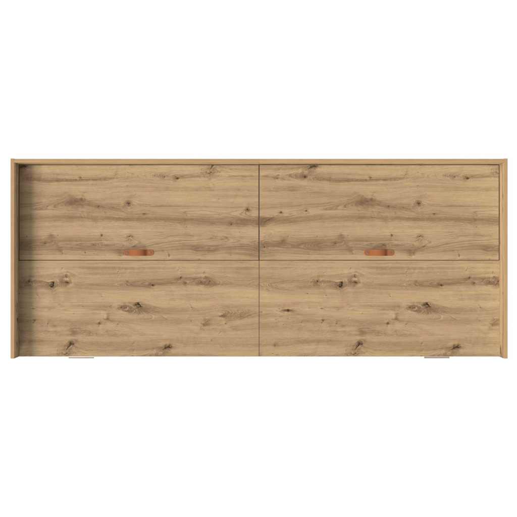 Bedframe met hoofdeinde Artisan Eiken 80 x 200 cm Bewerkt hout is nu te koop bij PeponiXL, paradijselijk wonen!