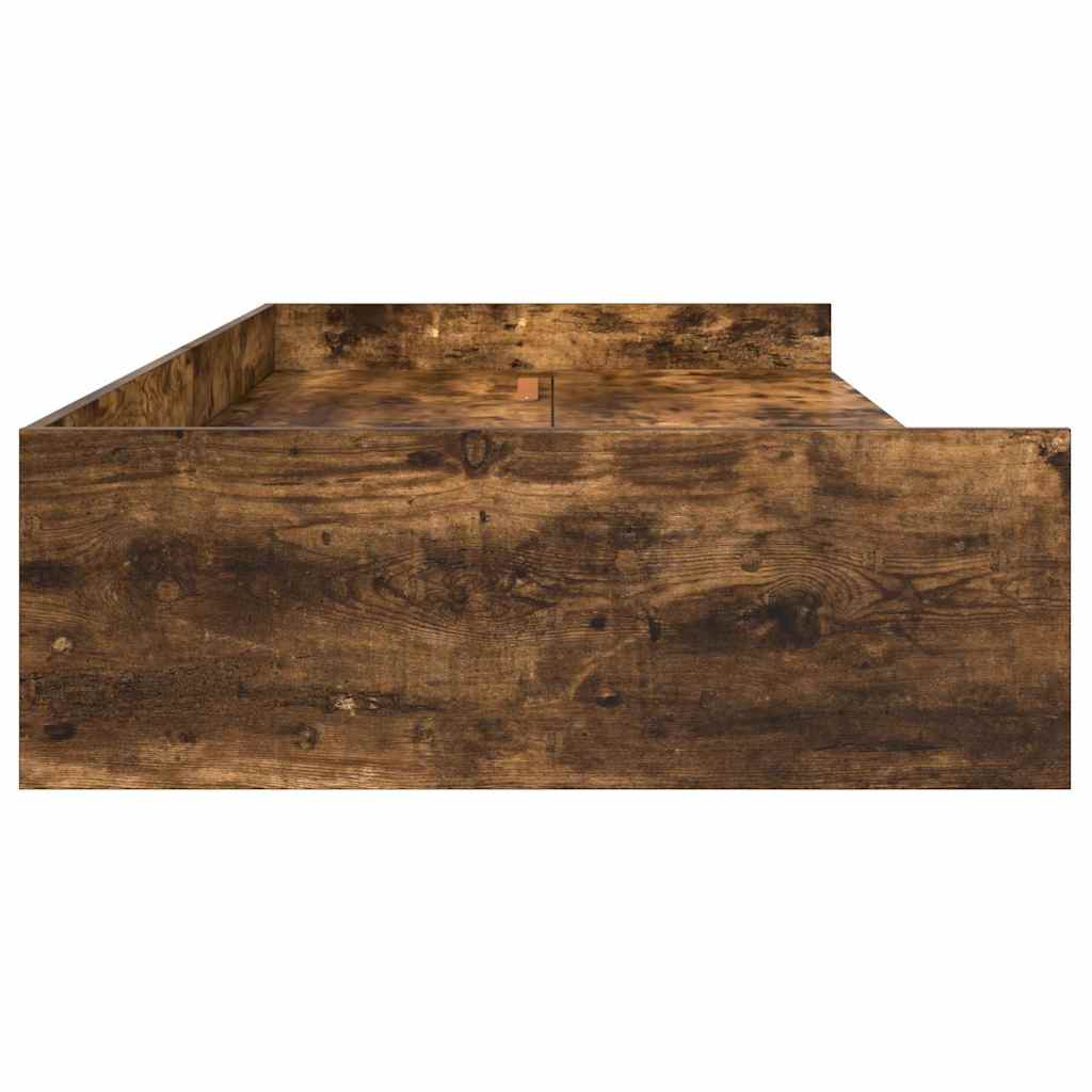 Bedframe met hoofdeinde Oud Hout 75 x 190 cm Bewerkt hout is nu te koop bij PeponiXL, paradijselijk wonen!