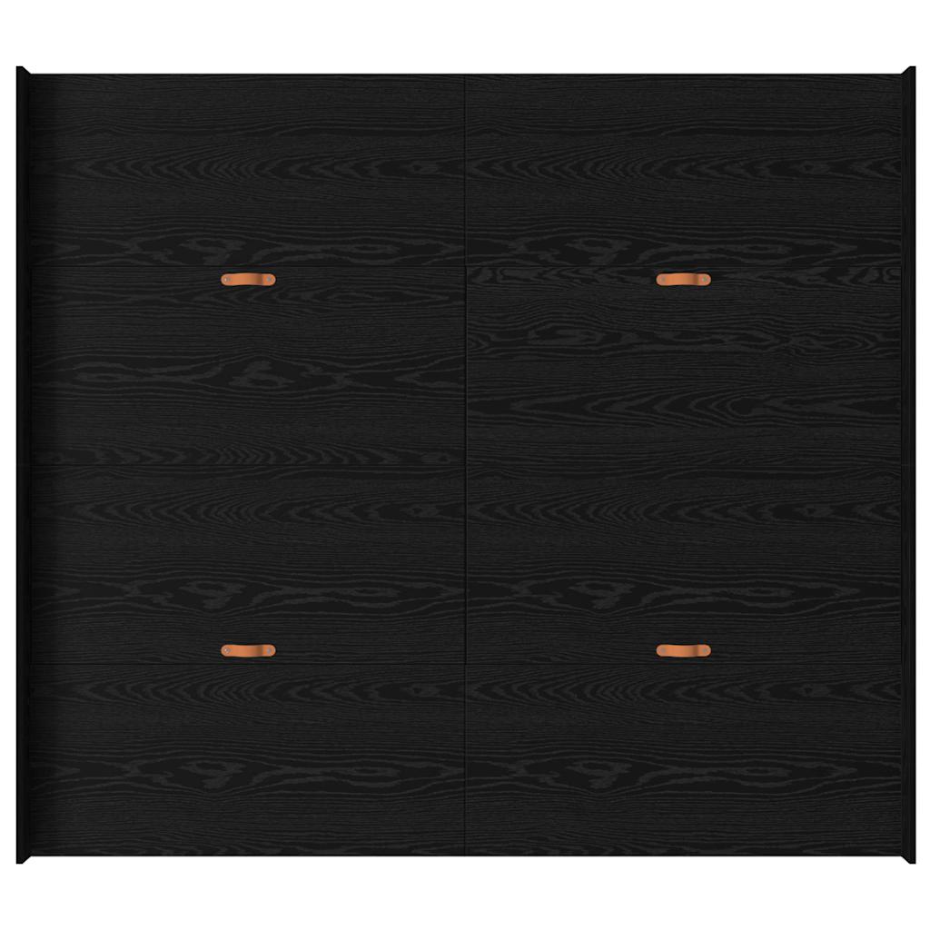 Opbergbedframe met lade Zwart Eiken 180 x 200 cm Bewerkt hout is nu te koop bij PeponiXL, paradijselijk wonen!