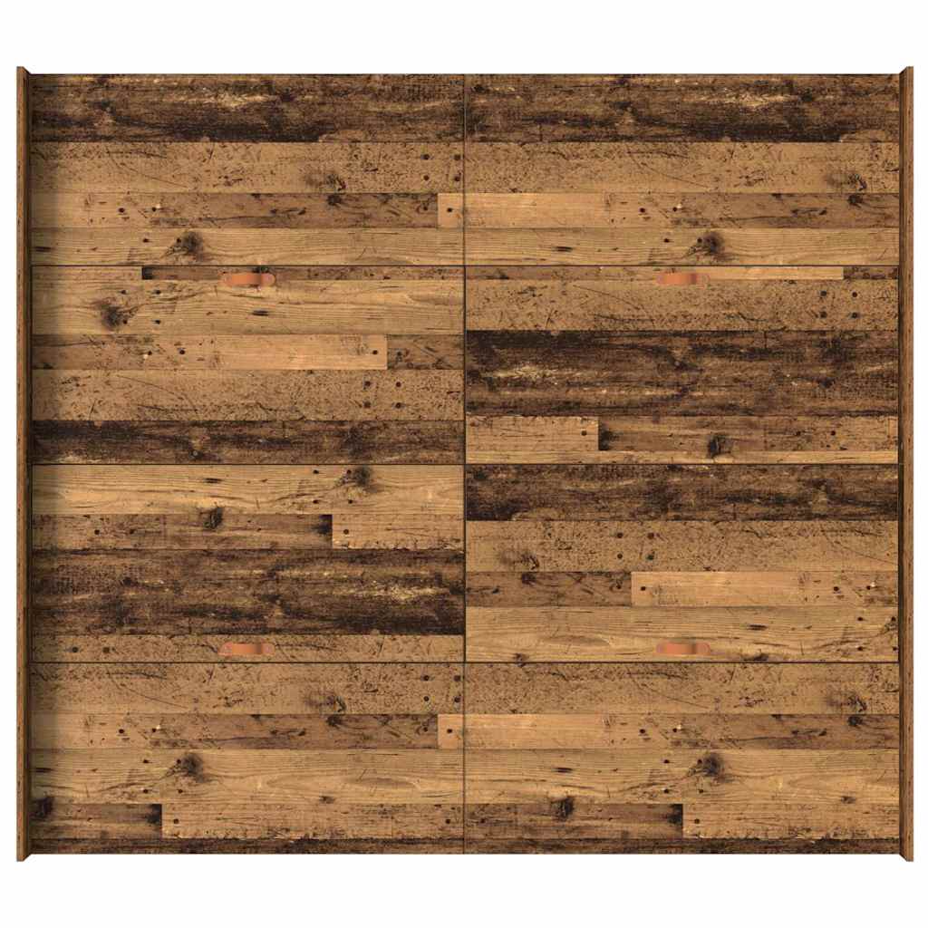 Opbergbedframe met lade Oud Hout 180 x 200 cm Bewerkt hout is nu te koop bij PeponiXL, paradijselijk wonen!