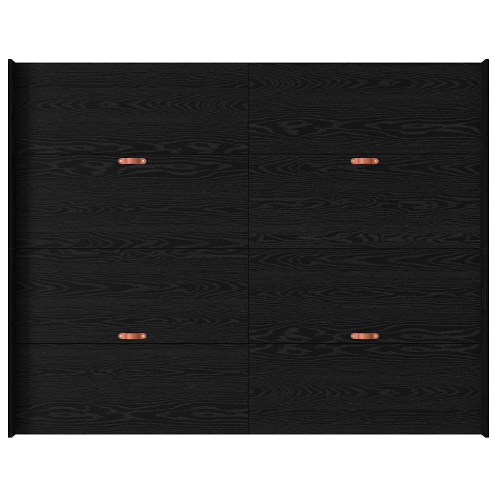 Opbergbedframe met lade Zwart Eiken 140 x 200 cm Bewerkt hout is nu te koop bij PeponiXL, paradijselijk wonen!