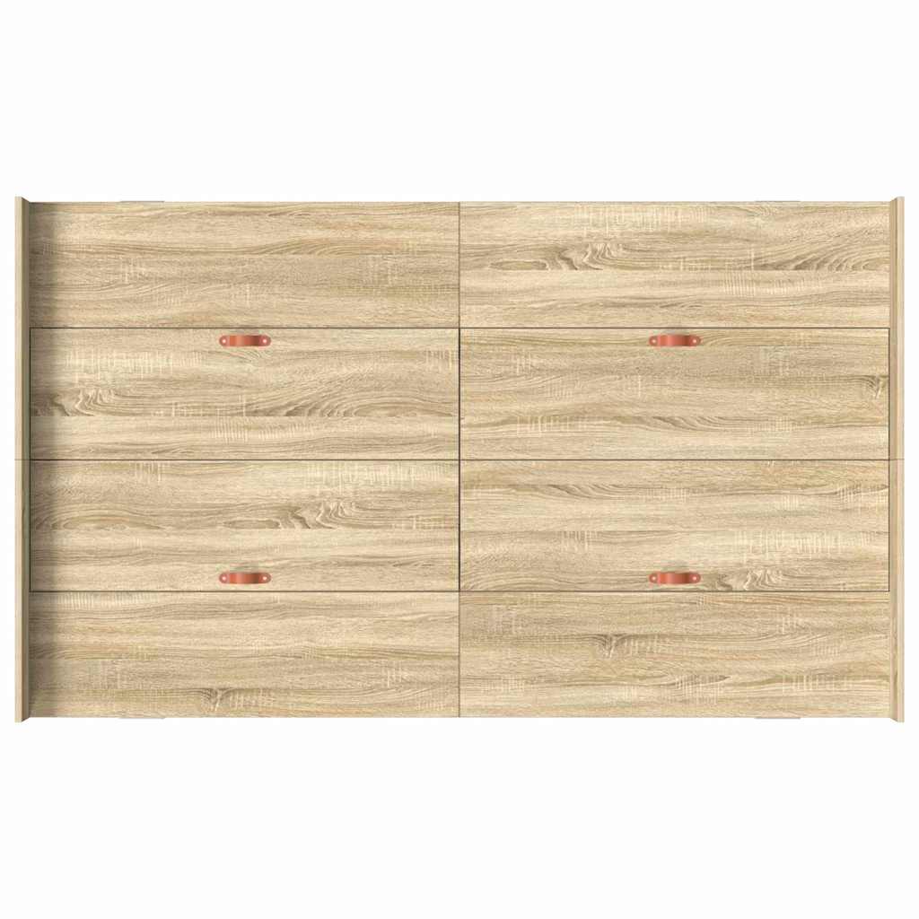 Opbergbedframe met lade Sonoma Eiken 120 x 190 cm Bewerkt hout is nu te koop bij PeponiXL, paradijselijk wonen!