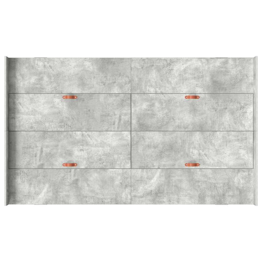 Opbergbedframe met lade Beton Grijs 120 x 190 cm Bewerkt hout is nu te koop bij PeponiXL, paradijselijk wonen!
