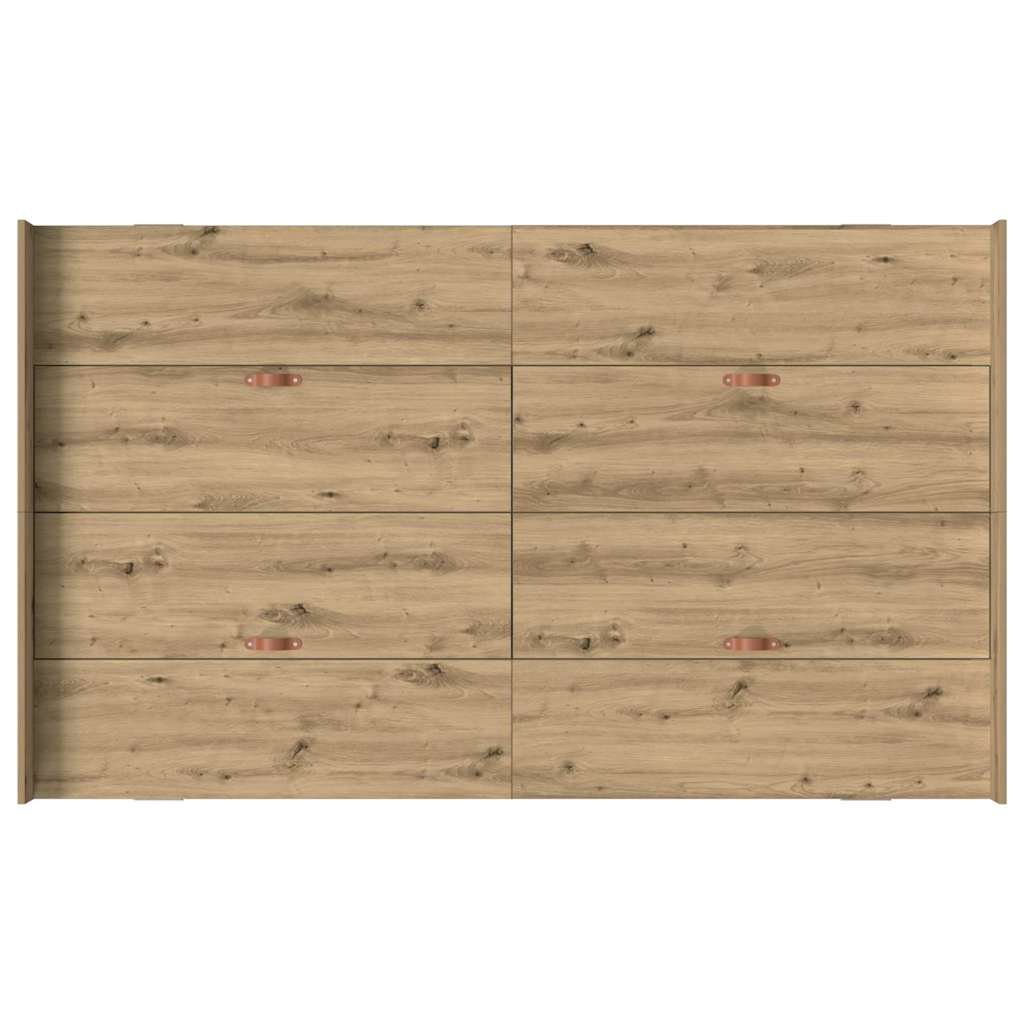 Opbergbedframe met lade Artisan Eiken 120 x 190 cm Bewerkt hout is nu te koop bij PeponiXL, paradijselijk wonen!