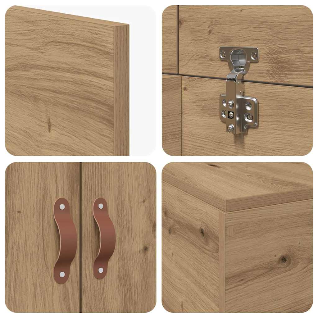 Opbergbedframe Artisan Eiken 90 x 200 cm Bewerkt hout is nu te koop bij PeponiXL, paradijselijk wonen!