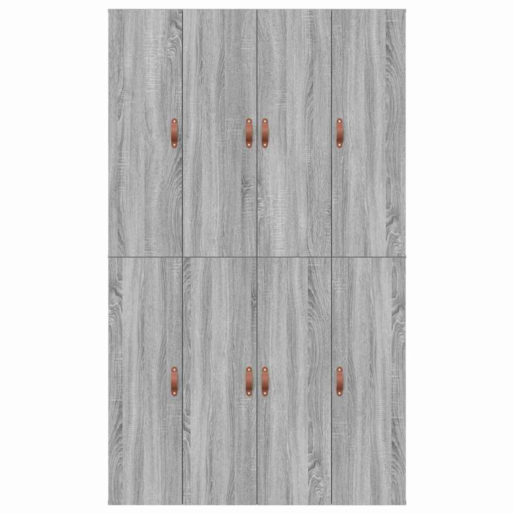 Opbergbedframe Grijs Sonoma 120 x 200 cm Bewerkt hout is nu te koop bij PeponiXL, paradijselijk wonen!
