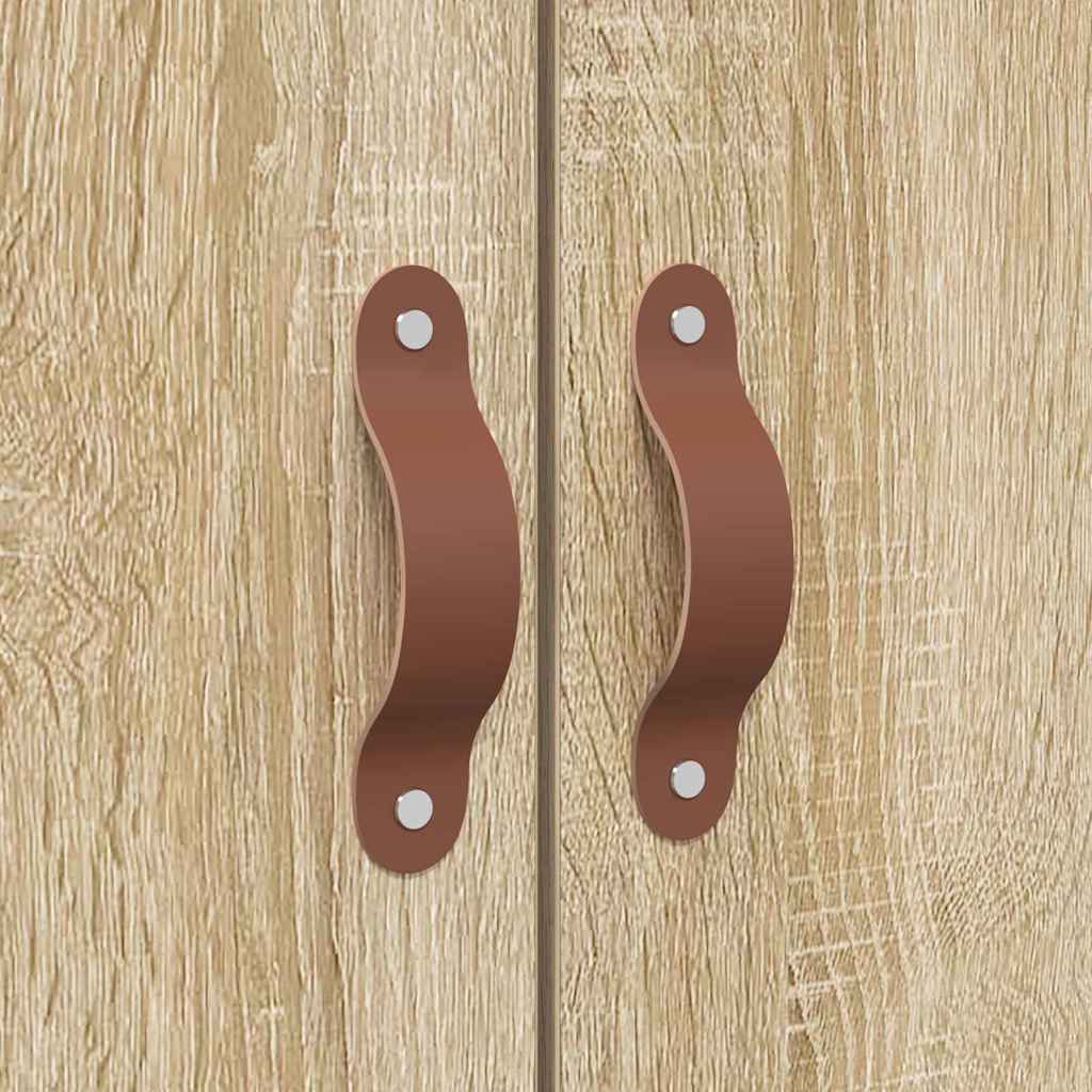 Opbergbedframe Sonoma Eiken 140 x 200 cm Bewerkt hout is nu te koop bij PeponiXL, paradijselijk wonen!