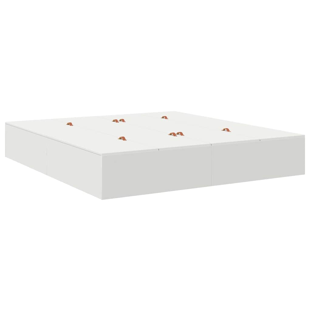 Opbergbedframe met opslag Wit 180 x 200 cm Bewerkt hout is nu te koop bij PeponiXL, paradijselijk wonen!