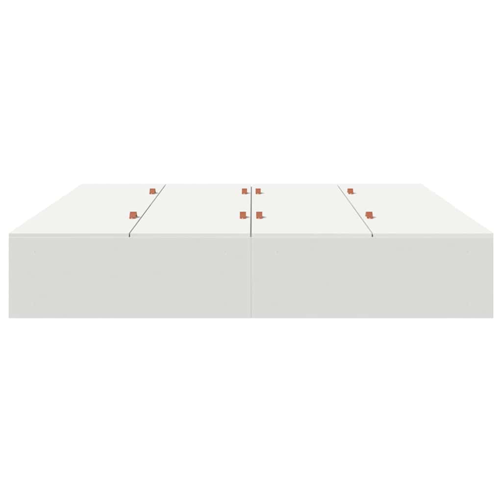 Opbergbedframe met opslag Wit 180 x 200 cm Bewerkt hout is nu te koop bij PeponiXL, paradijselijk wonen!