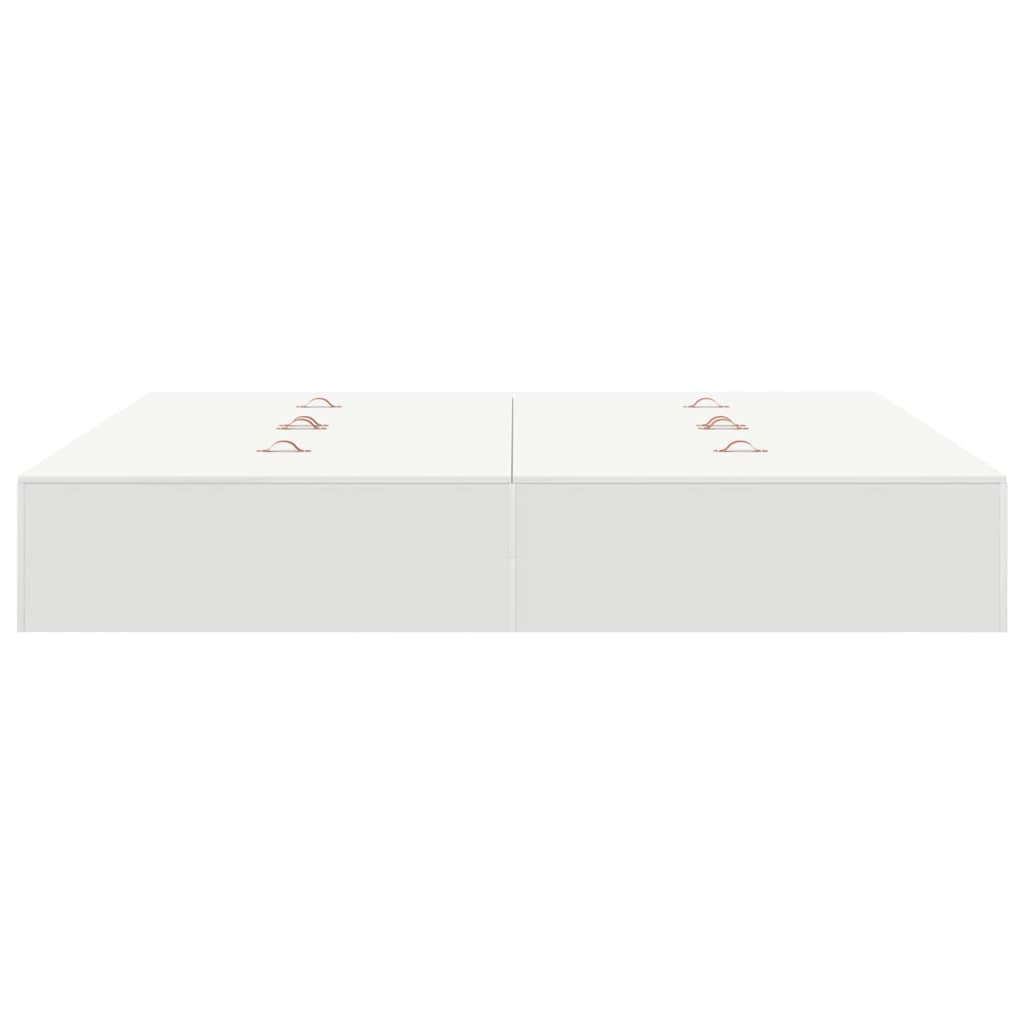 Opbergbedframe met opslag Wit 180 x 200 cm Bewerkt hout is nu te koop bij PeponiXL, paradijselijk wonen!