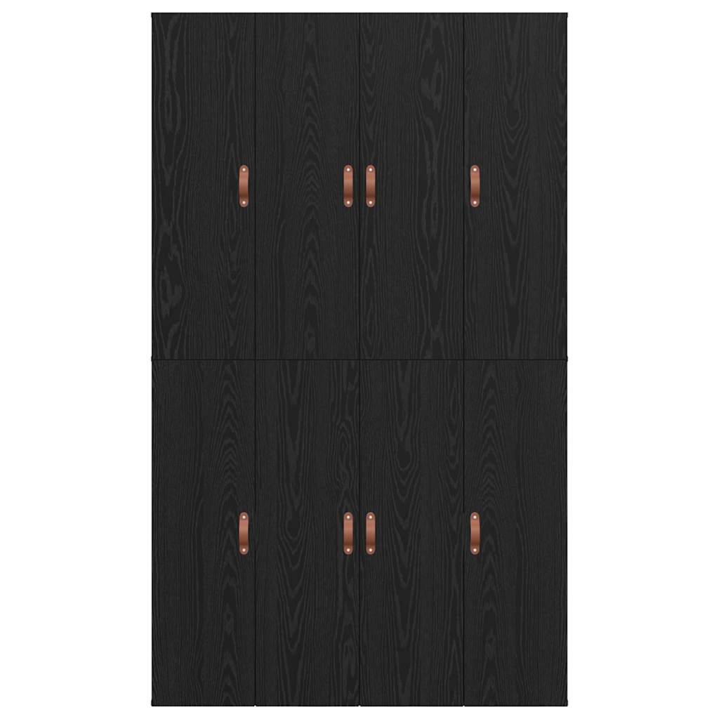 Opbergbedframe met opslag Zwart Eiken 120 x 190 cm Bewerkt hout is nu te koop bij PeponiXL, paradijselijk wonen!