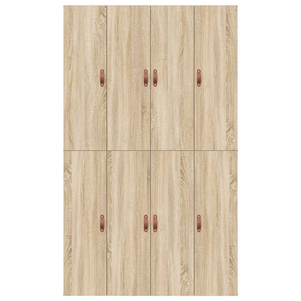 Opbergbedframe Sonoma Eiken 120 x 190 cm Bewerkt hout is nu te koop bij PeponiXL, paradijselijk wonen!