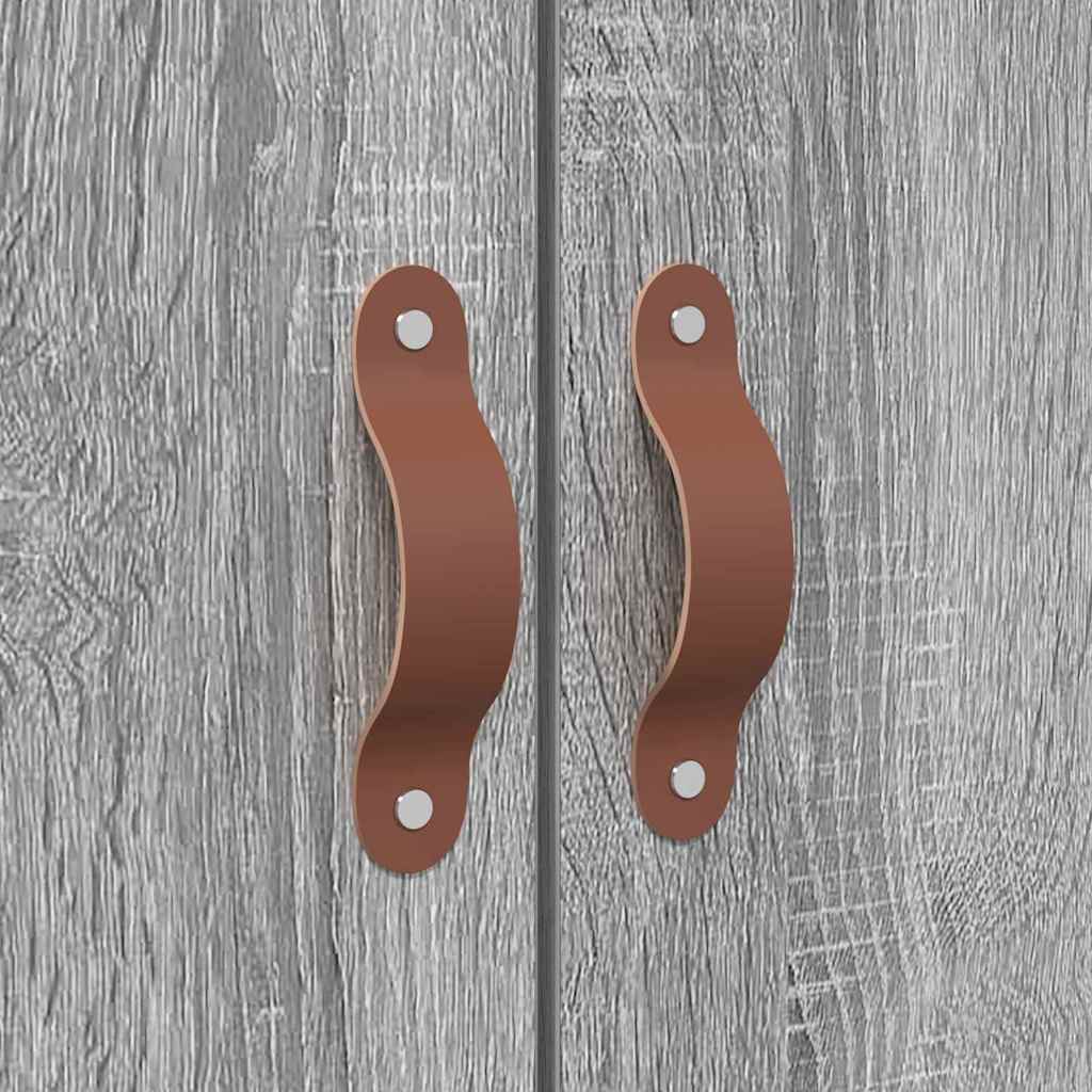 Opbergbedframe Grijs Sonoma 120 x 190 cm Bewerkt hout is nu te koop bij PeponiXL, paradijselijk wonen!