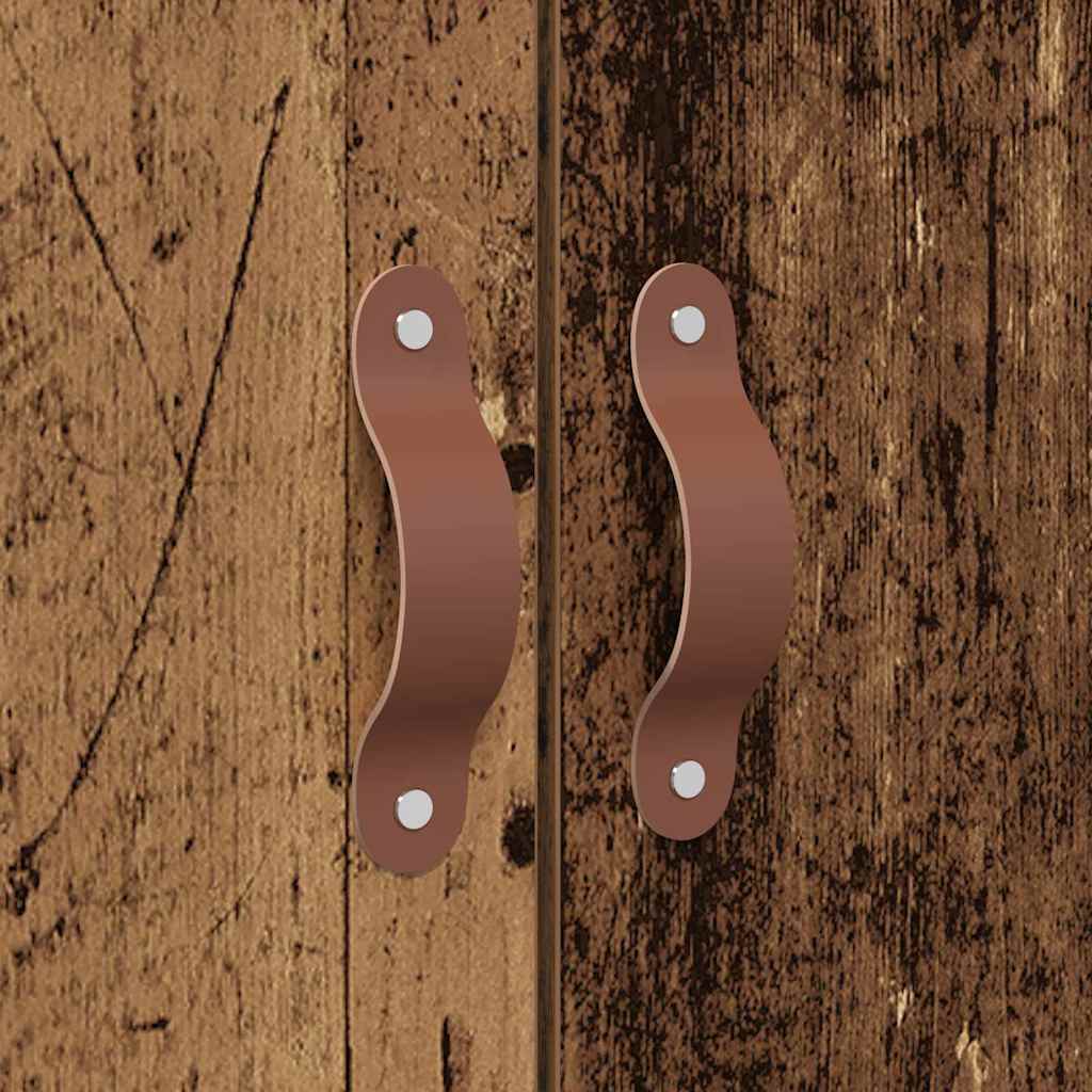 Opbergbedframe met opslag Oud Hout 120 x 190 cm Bewerkt hout is nu te koop bij PeponiXL, paradijselijk wonen!