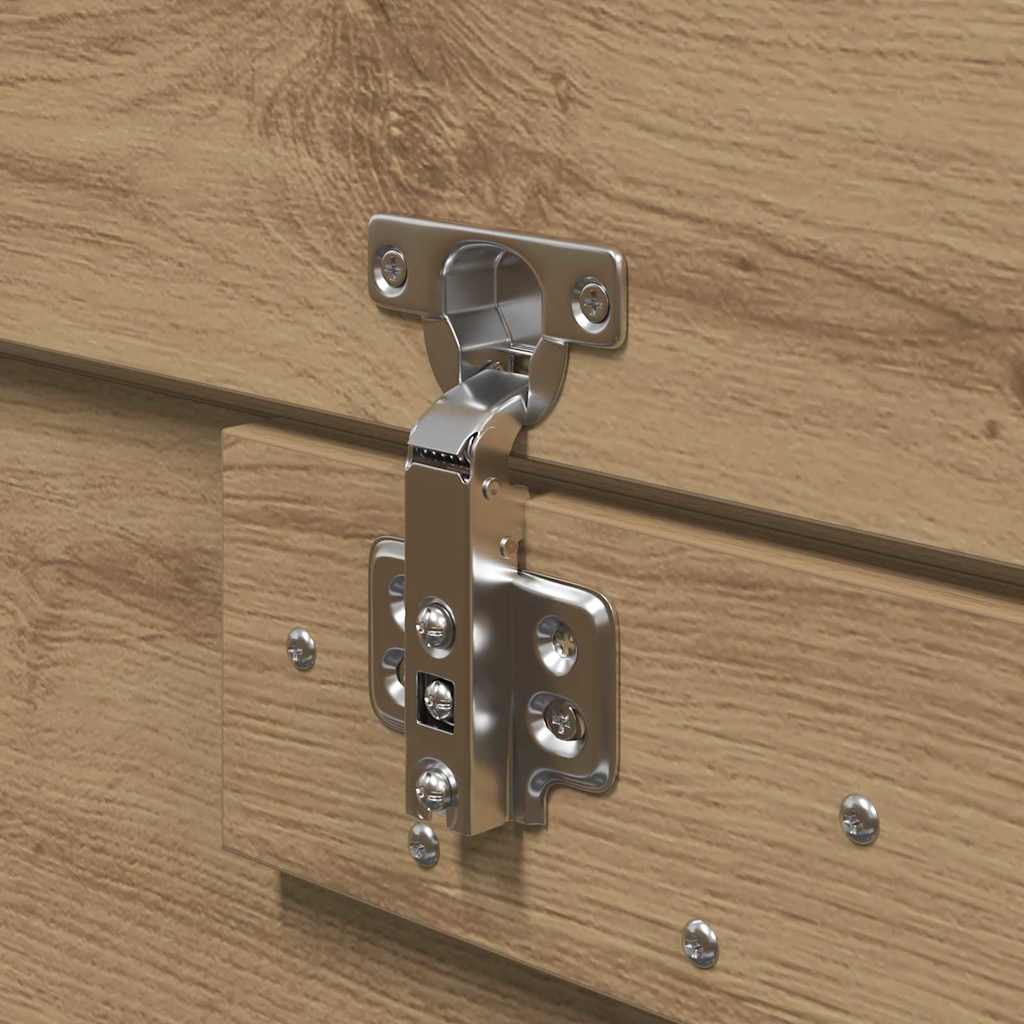 Opbergbedframe Artisan Eiken 120 x 190 cm Bewerkt hout is nu te koop bij PeponiXL, paradijselijk wonen!