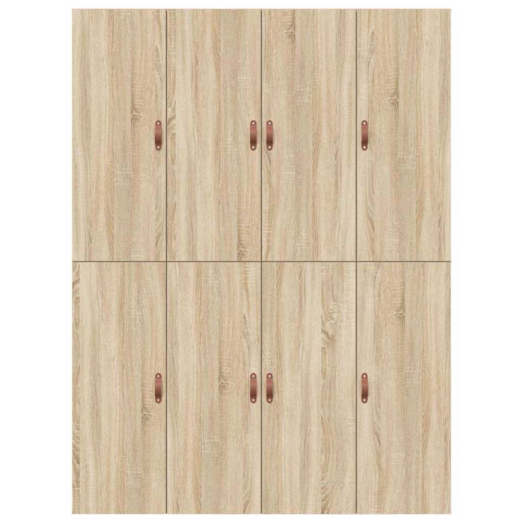 Opbergbedframe Sonoma Eiken 140 x 190 cm Bewerkt hout is nu te koop bij PeponiXL, paradijselijk wonen!
