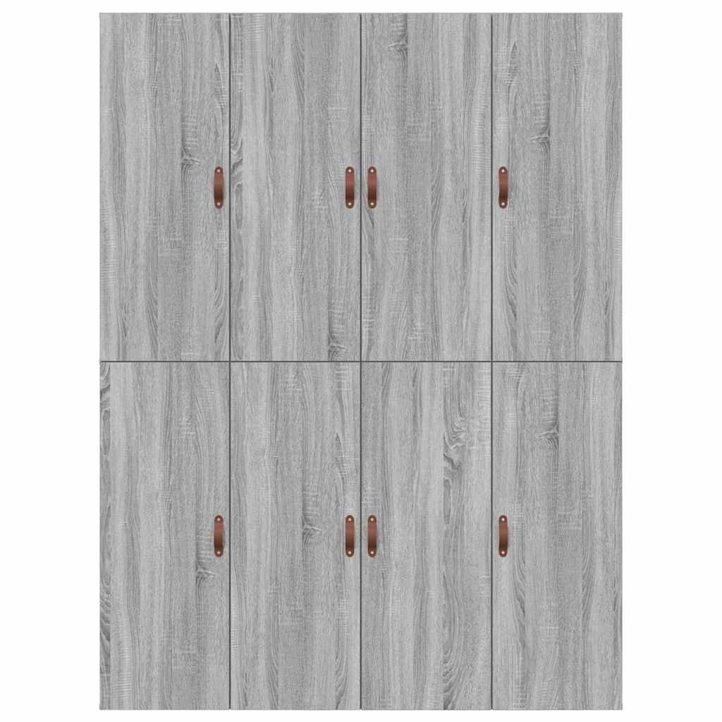 Opbergbedframe Grijs Sonoma 140 x 190 cm Bewerkt hout is nu te koop bij PeponiXL, paradijselijk wonen!