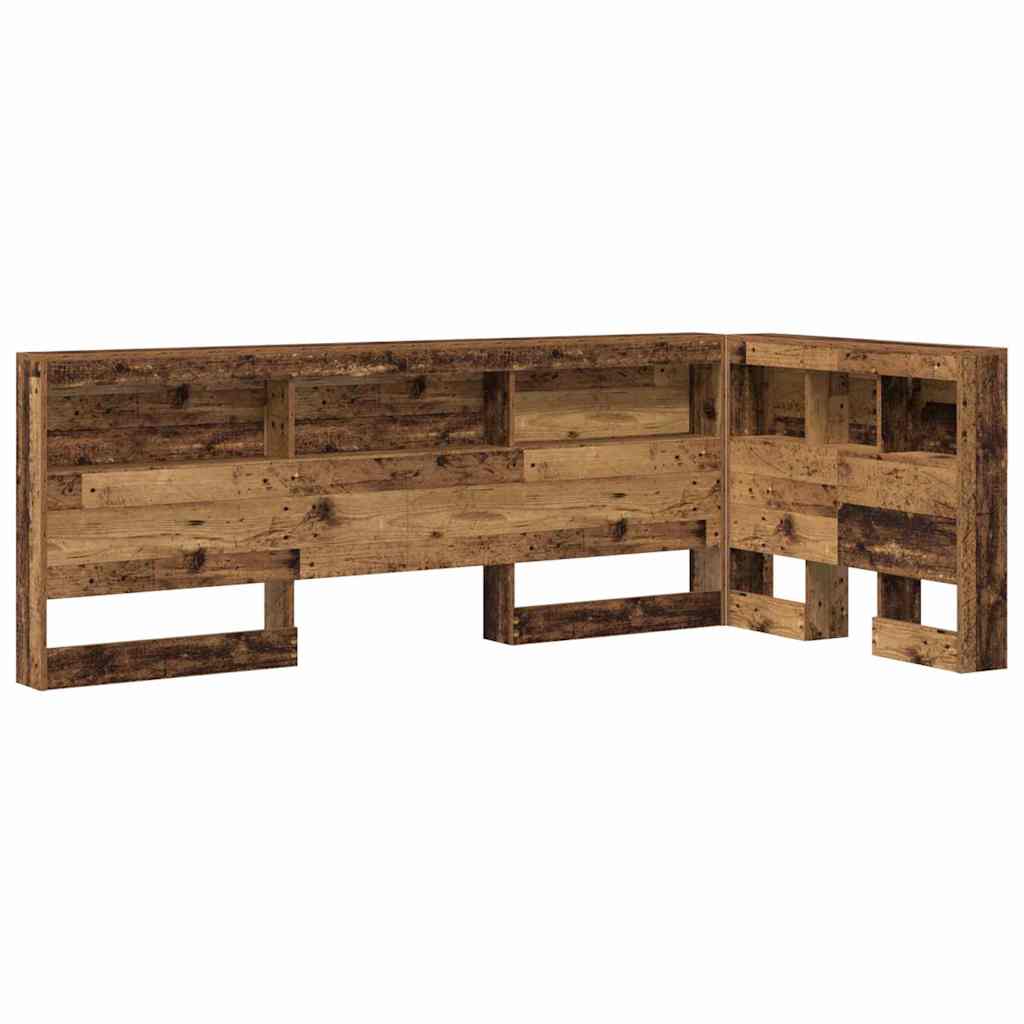 Opberghoofdbord met plank Oud Hout 80 cm Bewerkt hout is nu te koop bij PeponiXL, paradijselijk wonen!