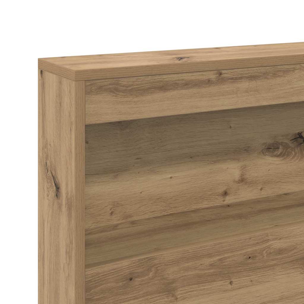 Opberghoofdbord met plank Artisan Eiken 80 cm Bewerkt hout is nu te koop bij PeponiXL, paradijselijk wonen!