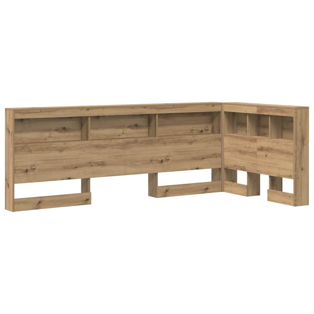 Opberghoofdbord met plank Artisan Eiken 80 cm Bewerkt hout is nu te koop bij PeponiXL, paradijselijk wonen!