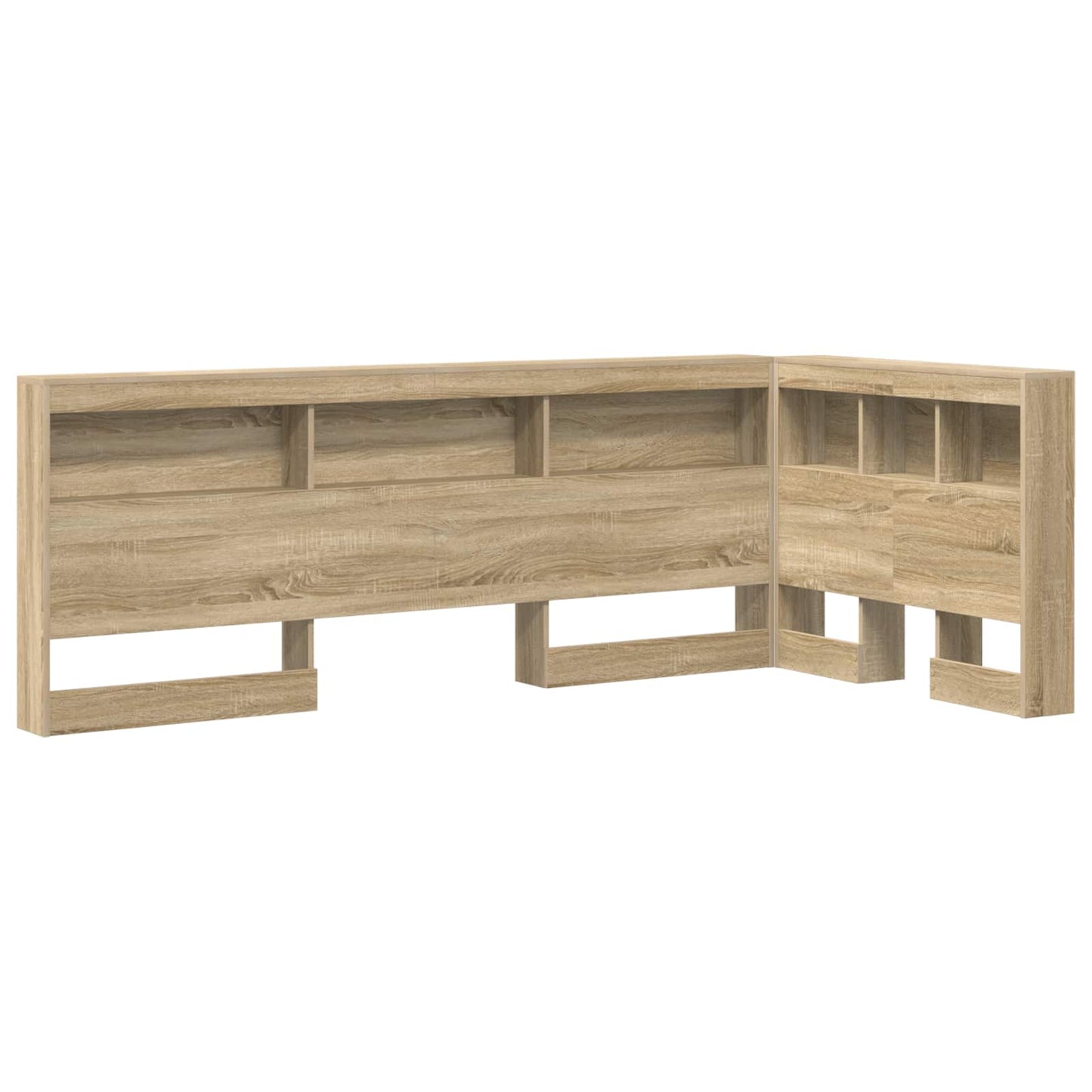 Opberghoofdbord met plank Sonoma Eiken 100 cm Bewerkt hout is nu te koop bij PeponiXL, paradijselijk wonen!
