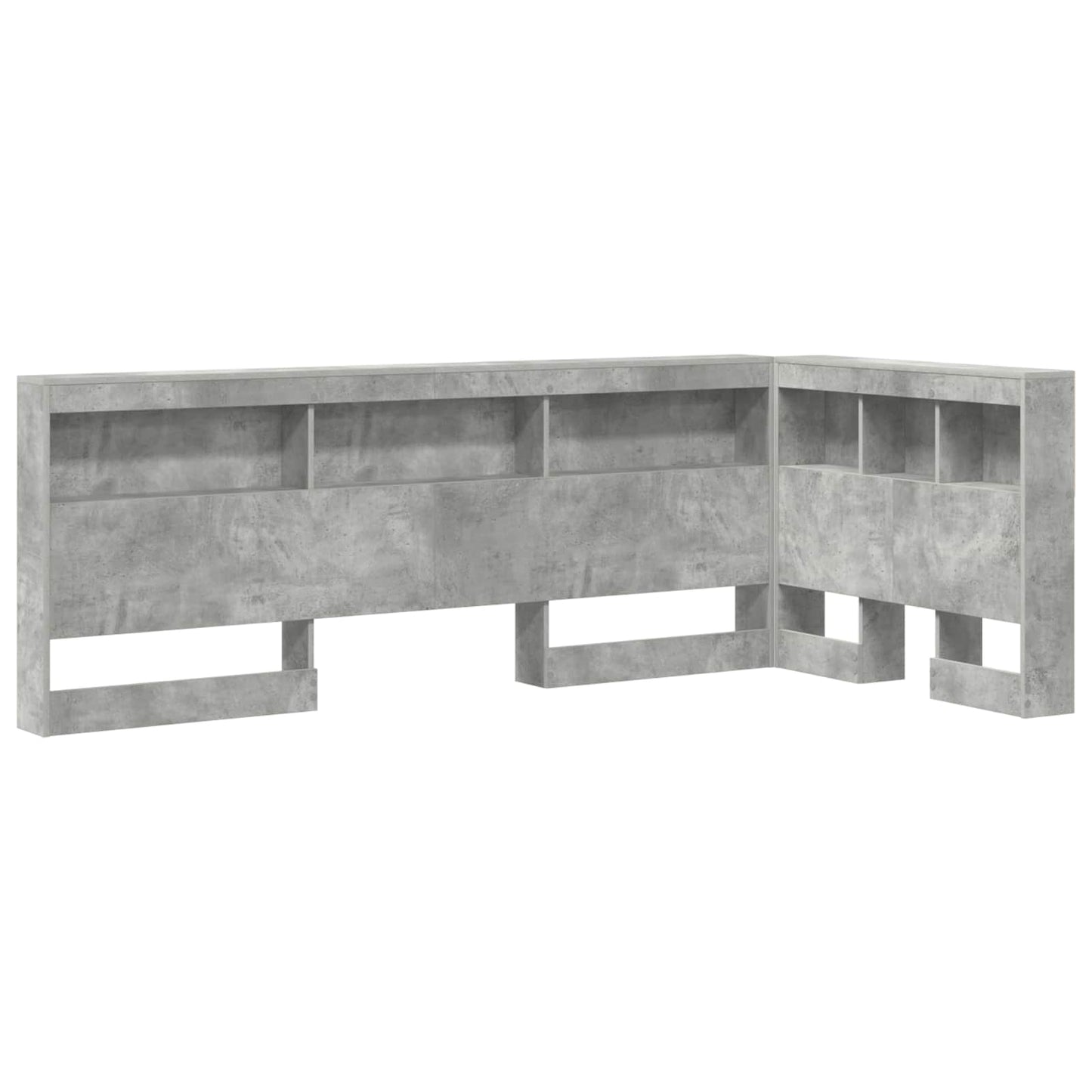 Opberghoofdbord met plank Beton Grijs 100 cm Bewerkt hout is nu te koop bij PeponiXL, paradijselijk wonen!