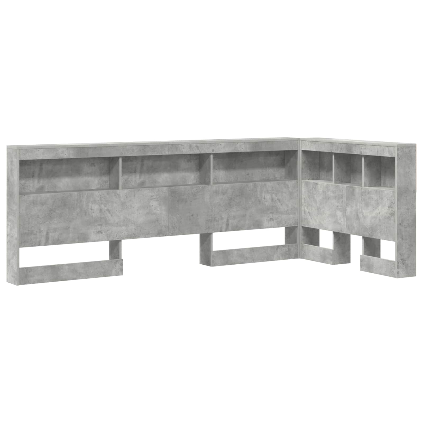 Opberghoofdbord met plank Beton Grijs 100 cm Bewerkt hout is nu te koop bij PeponiXL, paradijselijk wonen!