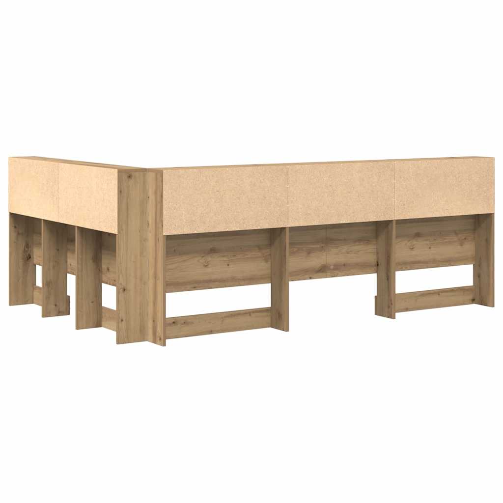 Opberghoofdbord Artisan Eiken Bewerkt hout is nu te koop bij PeponiXL, paradijselijk wonen!