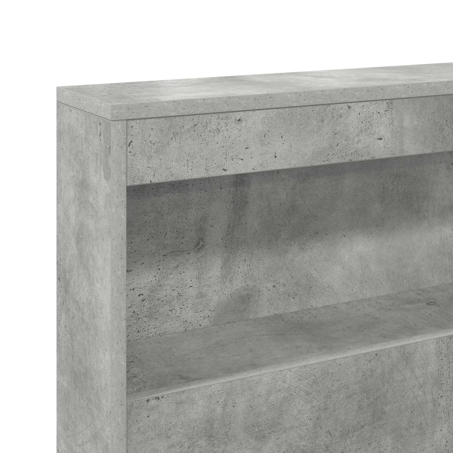 Opberghoofdbord met plank Beton Grijs 160 cm Bewerkt hout is nu te koop bij PeponiXL, paradijselijk wonen!