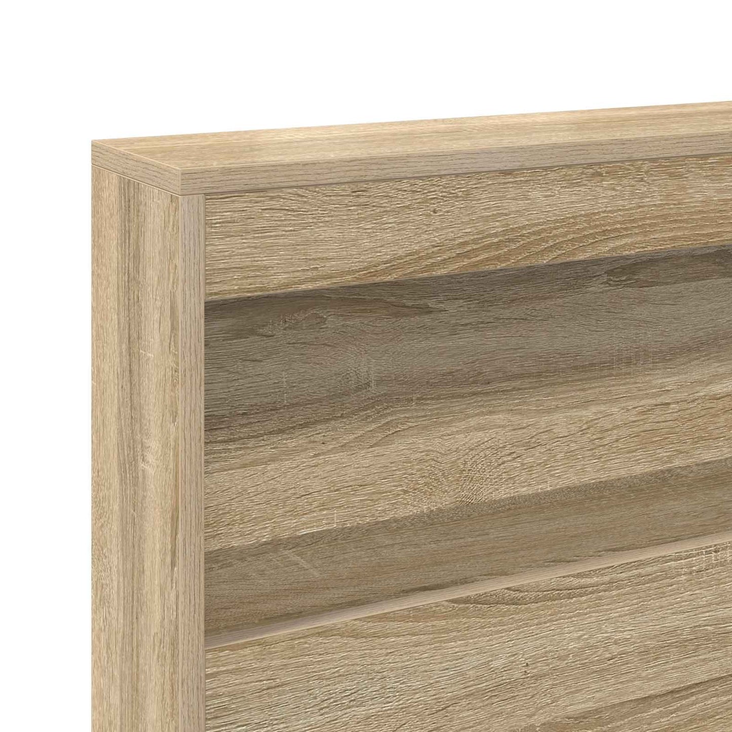 Opberghoofdbord met plank Sonoma Eiken 180 cm Bewerkt hout is nu te koop bij PeponiXL, paradijselijk wonen!