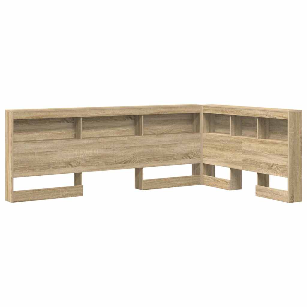 Opberghoofdbord met plank Sonoma Eiken 207,5 x 137,5 x 76,5 cm is nu te koop bij PeponiXL, paradijselijk wonen!