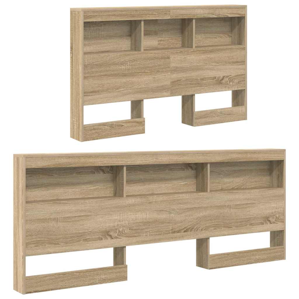 Opberghoofdbord met plank Sonoma Eiken 207,5 x 137,5 x 76,5 cm is nu te koop bij PeponiXL, paradijselijk wonen!