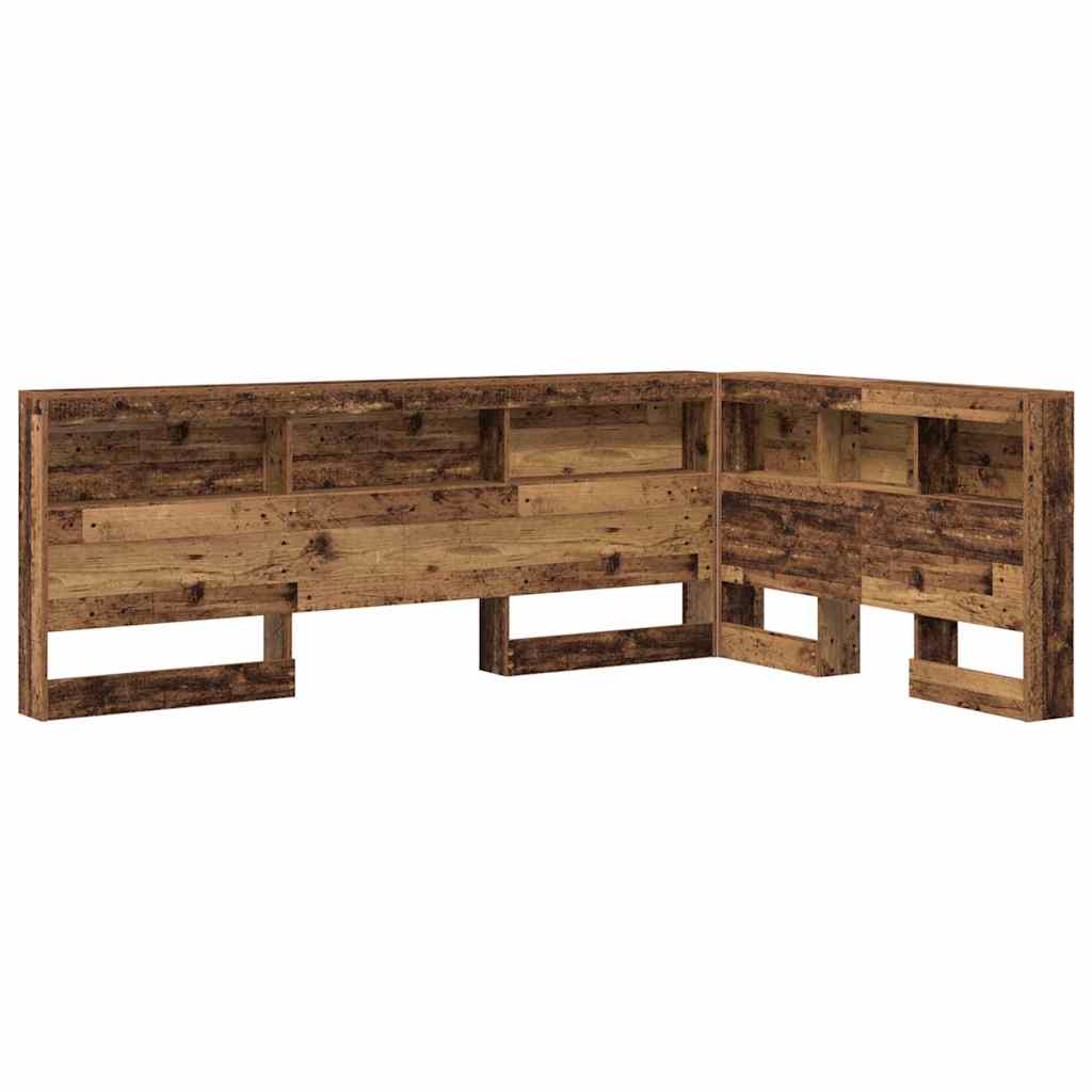 Opberghoofdbord Oud Hout 207,5 x 137,5 x 76,5 cm Bewerkt hout is nu te koop bij PeponiXL, paradijselijk wonen!