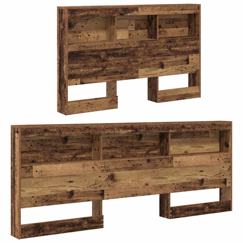 Opberghoofdbord Oud Hout 207,5 x 137,5 x 76,5 cm Bewerkt hout is nu te koop bij PeponiXL, paradijselijk wonen!
