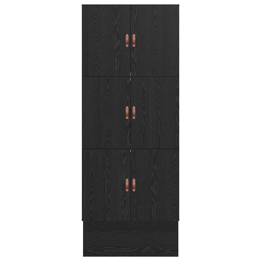 Opbergbedframe met lade Zwart Eiken 80 cm Bewerkt hout is nu te koop bij PeponiXL, paradijselijk wonen!