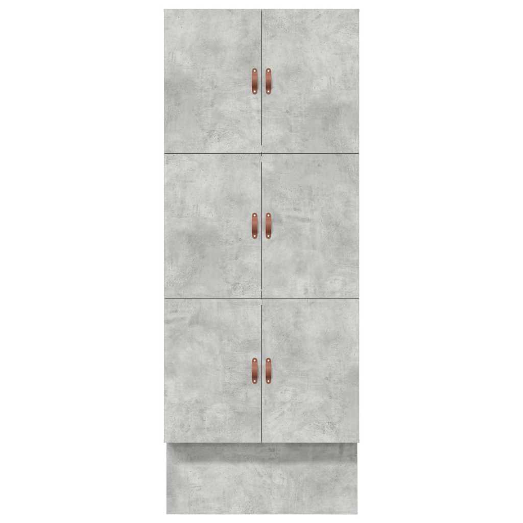 Opbergbedframe met lade Beton Grijs 90 cm Bewerkt hout