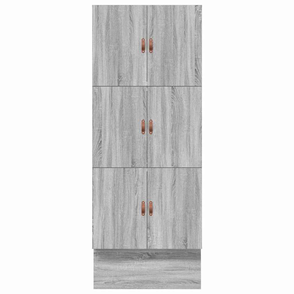 Opbergbedframe met lade Grijs Sonoma 90 cm Bewerkt hout